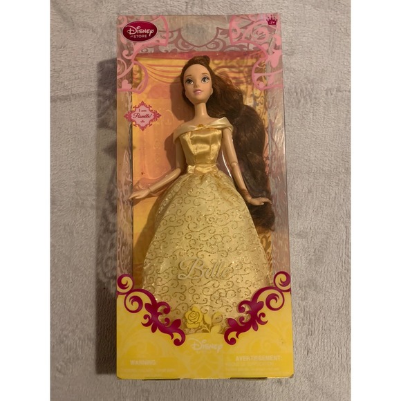 Disney Other - Disney Store Beauty and the Beast Articulated  12"‎ Belle Doll NEW IN BOX Yellow